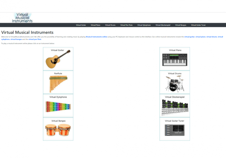 5 Instrumentos musicales virtuales para clases online [2025]